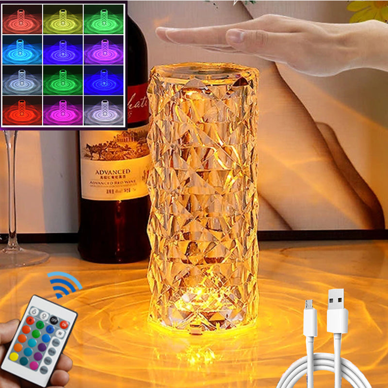 مصباح طاولة كريستال LED