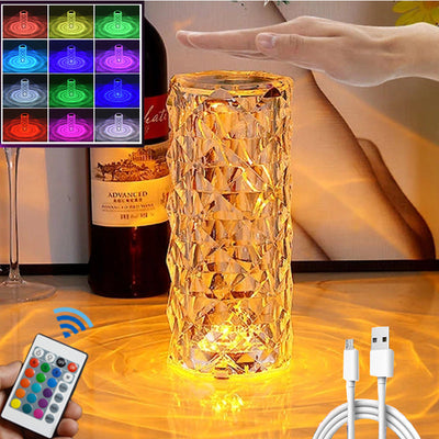 مصباح طاولة كريستال LED