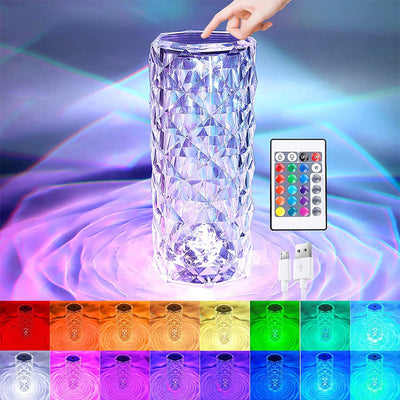 مصباح طاولة كريستال LED
