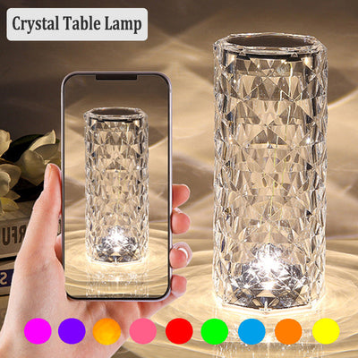 مصباح طاولة كريستال LED